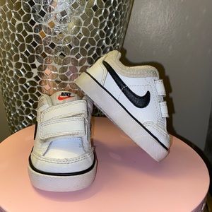 Nike Capri 3 Leather (TDV) 579949-106 White/Black Baby Shoes